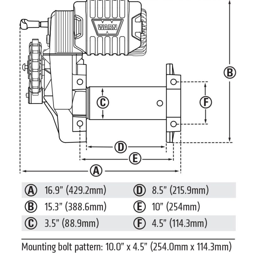 Лебедка WARN M8274 10-S - Лебедки