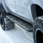 Пороги силовые BMS ALFA для Тойота Хайлюкс 2015-2024 (2 шт.) - Силовые пороги