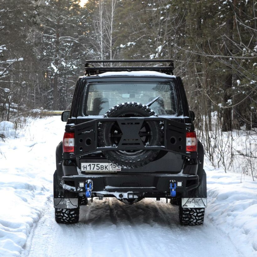 Калитка под запаску BMS ALFA для УАЗ Патриот 2008-2024 - Экстерьер - UAZ - UAZ Патриот