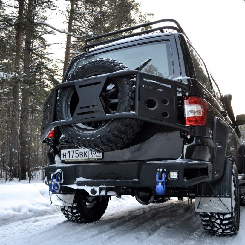 Калитка под запаску BMS ALFA для УАЗ Патриот 2008-2024 - Экстерьер - UAZ - UAZ Патриот