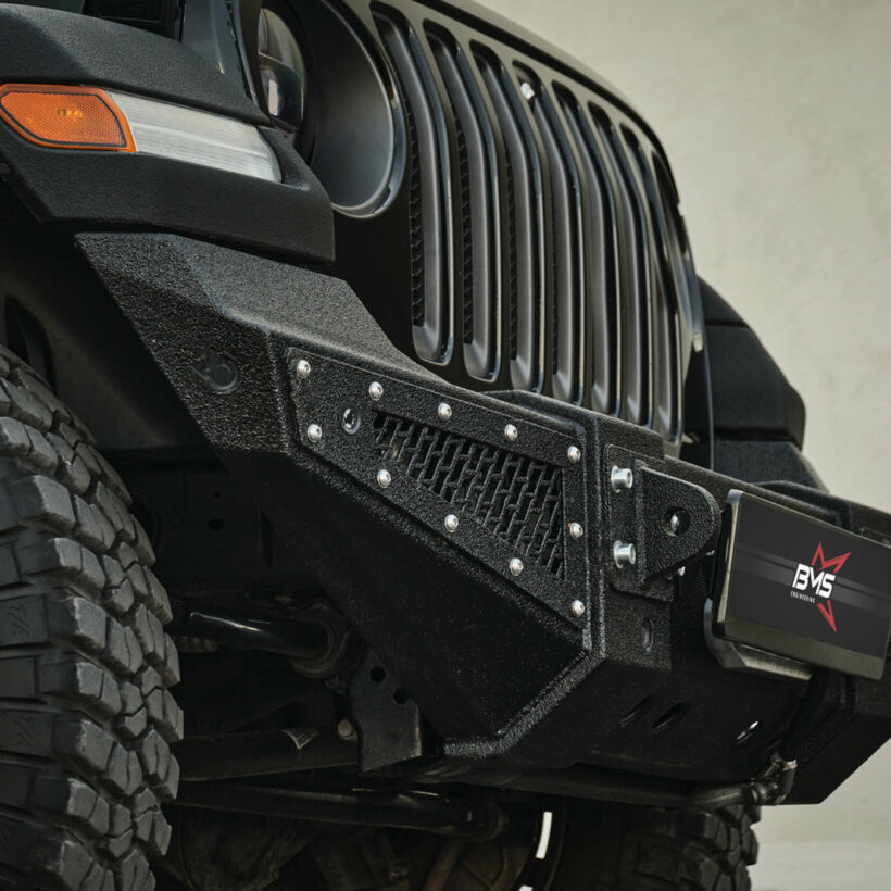 Бампер силовой передний BMS PRO-Line для Jeep Wrangler JL 2018-2024 - Силовые бамперы - JEEP - Jeep Wrangler