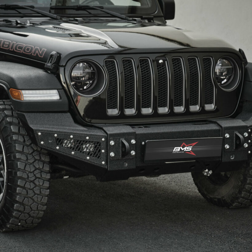 Бампер силовой передний BMS PRO-Line для Jeep Wrangler JL 2018-2024 - Силовые бамперы - JEEP - Jeep Wrangler