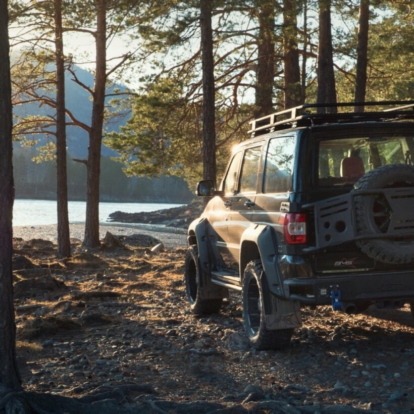 Калитка под запаску BMS ALFA для УАЗ Патриот 2008-2024 - Экстерьер - UAZ - UAZ Патриот