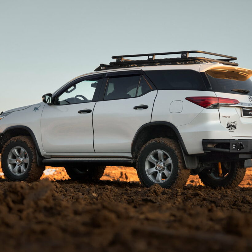 Бампер силовой задний BMS ALFA для Тойота Фортунер 2015-2024 - Силовые бамперы - TOYOTA - Toyota Fortuner