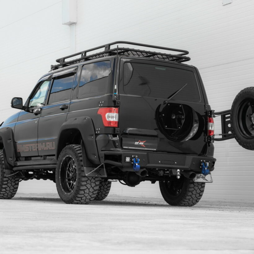 Калитка под запаску BMS ALFA для УАЗ Патриот 2008-2024 - Экстерьер - UAZ - UAZ Патриот