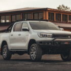 Пороги силовые BMS ALFA для Тойота Хайлюкс 2015-2024 (2 шт.) - Силовые пороги