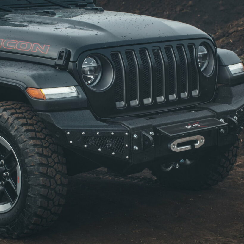 Бампер силовой передний BMS PRO-Line для Jeep Wrangler JL 2018-2024 - Силовые бамперы - JEEP - Jeep Wrangler