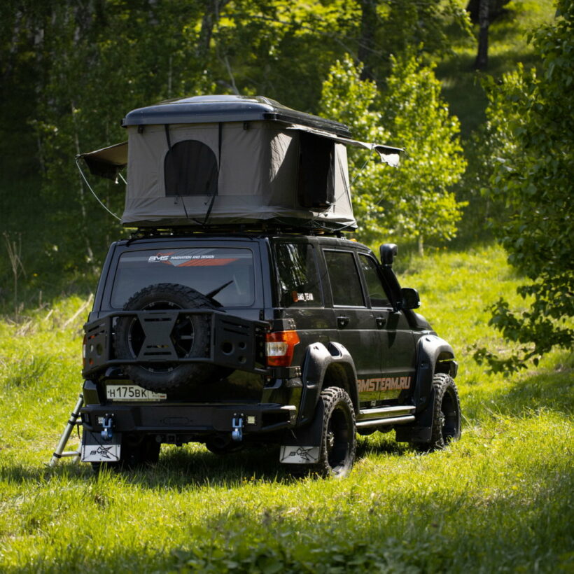 Калитка под запаску BMS ALFA для УАЗ Патриот 2008-2024 - Экстерьер - UAZ - UAZ Патриот