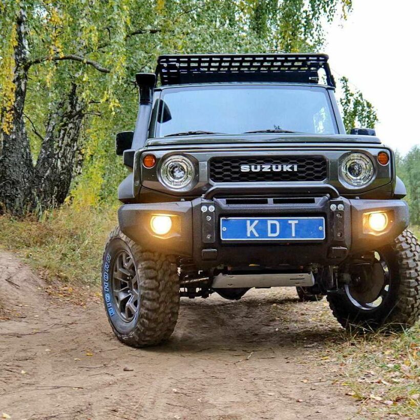 Передний силовой бампер со скрытой установкой лебедки - Suzuki Jimny - Силовые бамперы - SUZUKI - Suzuki Jimny