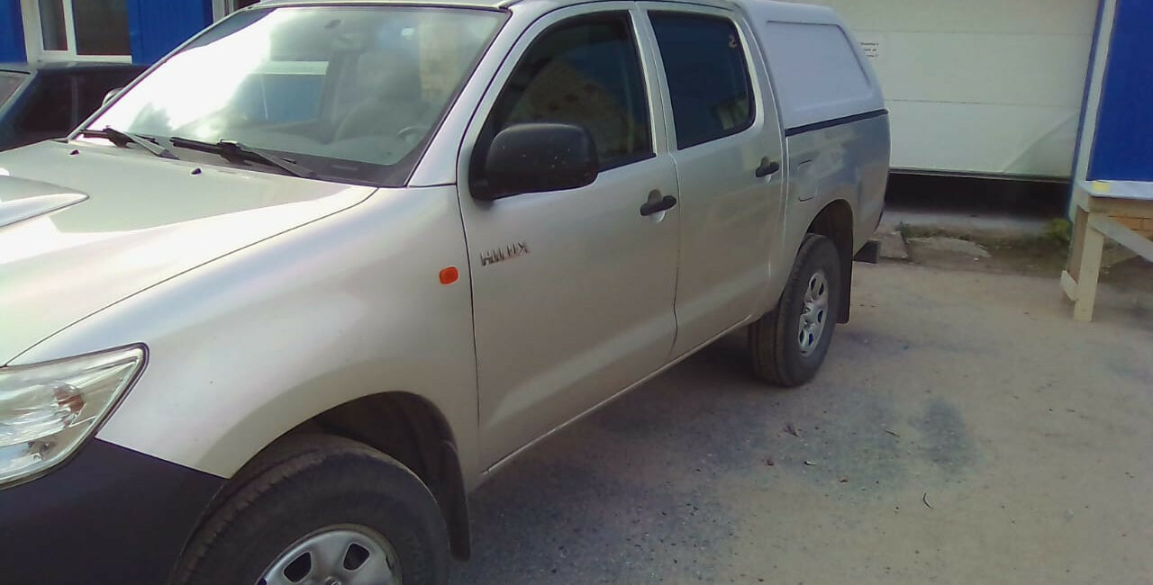 Кунг на TOYOTA HILUX 2006-2014 в грунте без остекления - Кунги - TOYOTA - Toyota Hilux