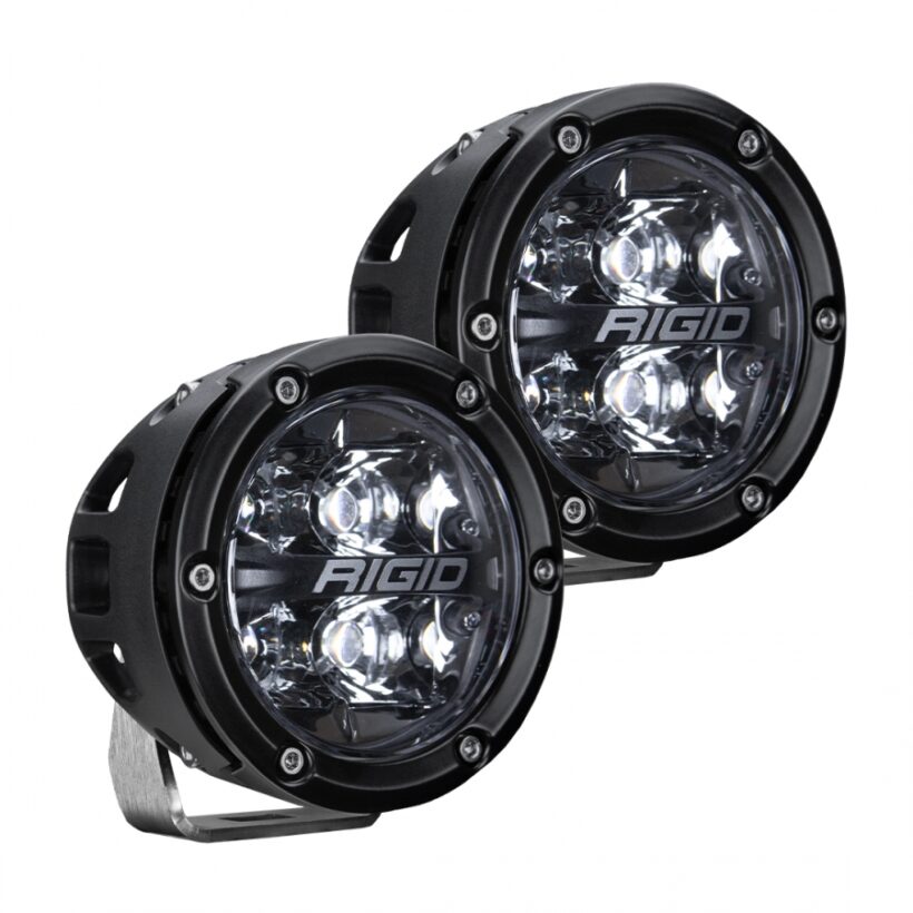 360 Серия 4″ Дальний свет — Синяя Подсветка (Пара) - Доп. свет - JEEP