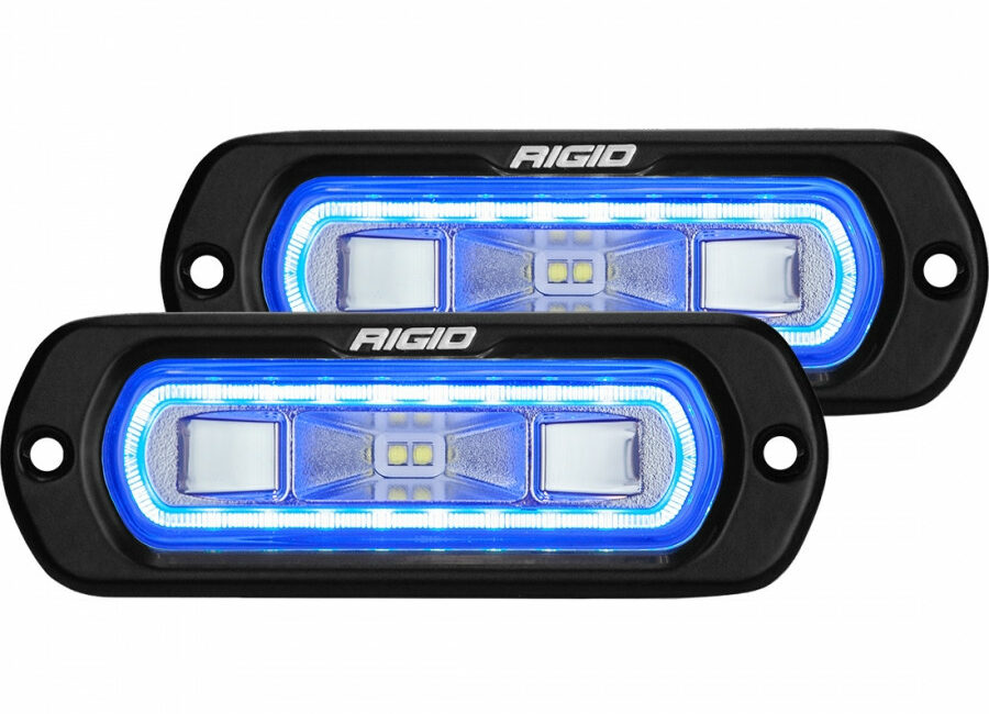 Светодиодная фара SR-L Серия POD (Синяя подсветка) — FM (Врезная установка) — пара - Доп. свет - BAIC