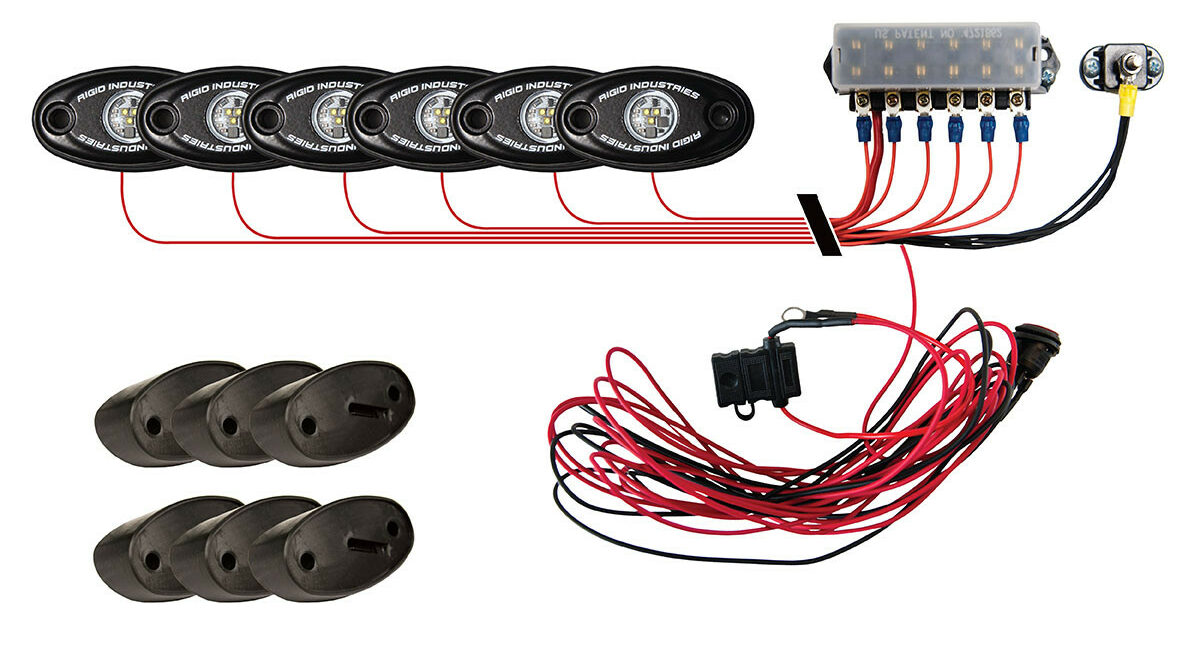 Rock Light Kit- Красный цвет свечения (6 модулей подсветки+ блок управления) - Доп. свет - BAIC