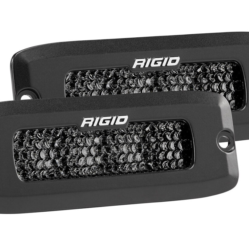 SR-Q Серия PRO (4 светодиода) Рабочий свет (пара) — Врезная установка Midnight Edition - Доп. свет - JEEP