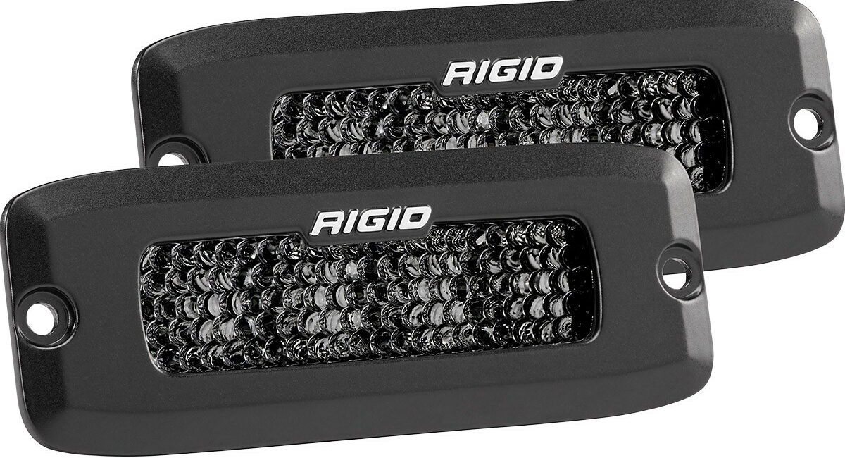 SR-Q Серия PRO (4 светодиода) Рабочий свет (пара) — Врезная установка Midnight Edition - Доп. свет - JEEP