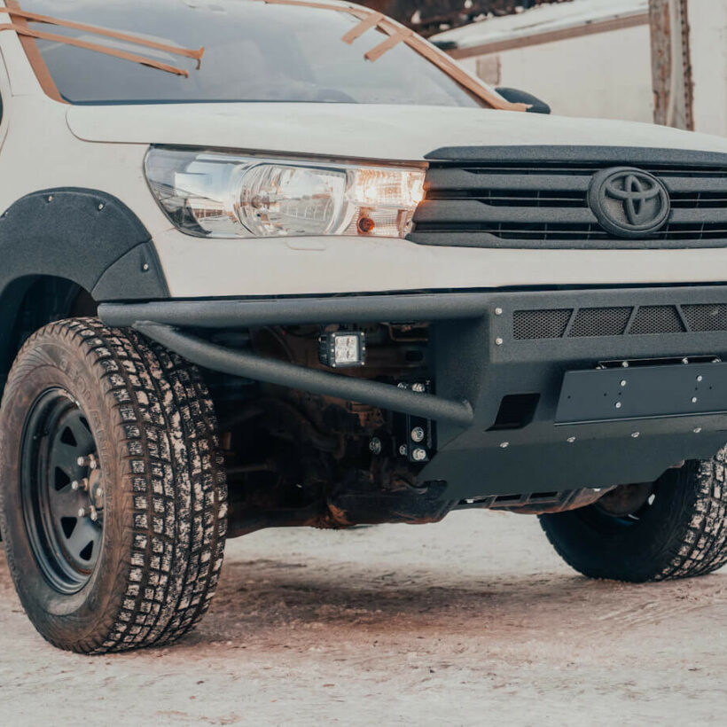 Бампер силовой передний трубный Toyota Hilux 2015+ с противотуманными фарами - Силовые бамперы - TOYOTA - Toyota Hilux