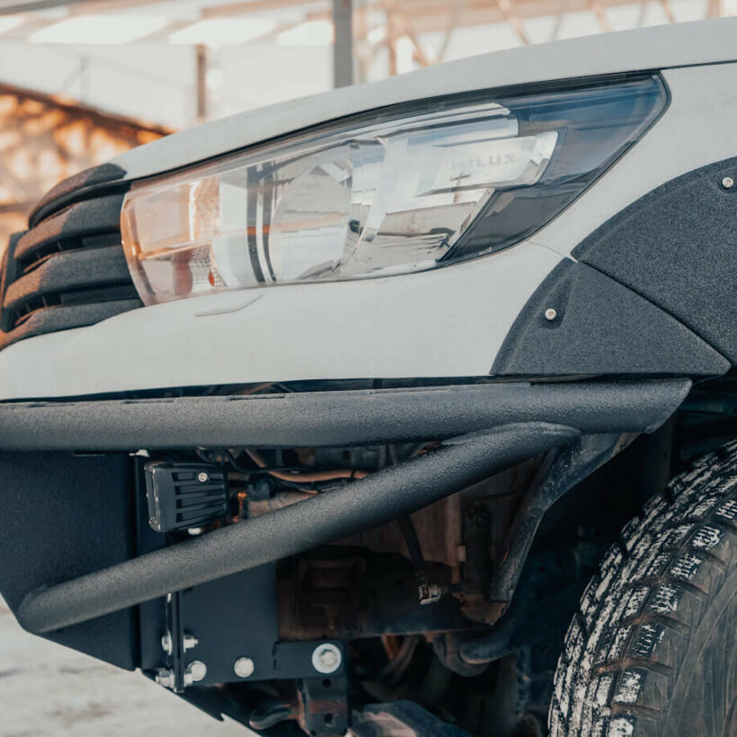 Бампер силовой передний трубный Toyota Hilux 2015+ с противотуманными фарами - Силовые бамперы - TOYOTA - Toyota Hilux