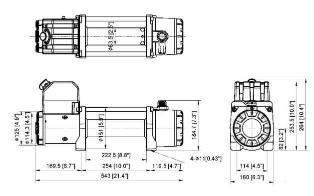 Лебедка электрическая Comeup GIO 120 12V STD (Синтетический трос) - Лебедки - TOYOTA