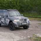 Багажник экспедиционный Mitsubishi Pajero 1999-2006 шторка, дальний и задний свет - Багажники