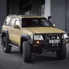 Пороги силовые Nissan Patrol Y61 2004+ цельная ступень - Силовые пороги