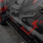 Пороги силовые Toyota Hilux 2015+ цельная ступень - Силовые пороги