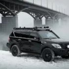 Пороги силовые Nissan Patrol Y62 цельная ступень - Силовые пороги
