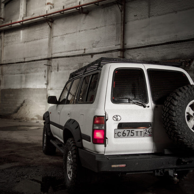 Бампер силовой задний Toyota Land Cruiser 80 квадрат, птф - Силовые бамперы - TOYOTA - Toyota Land Cruiser