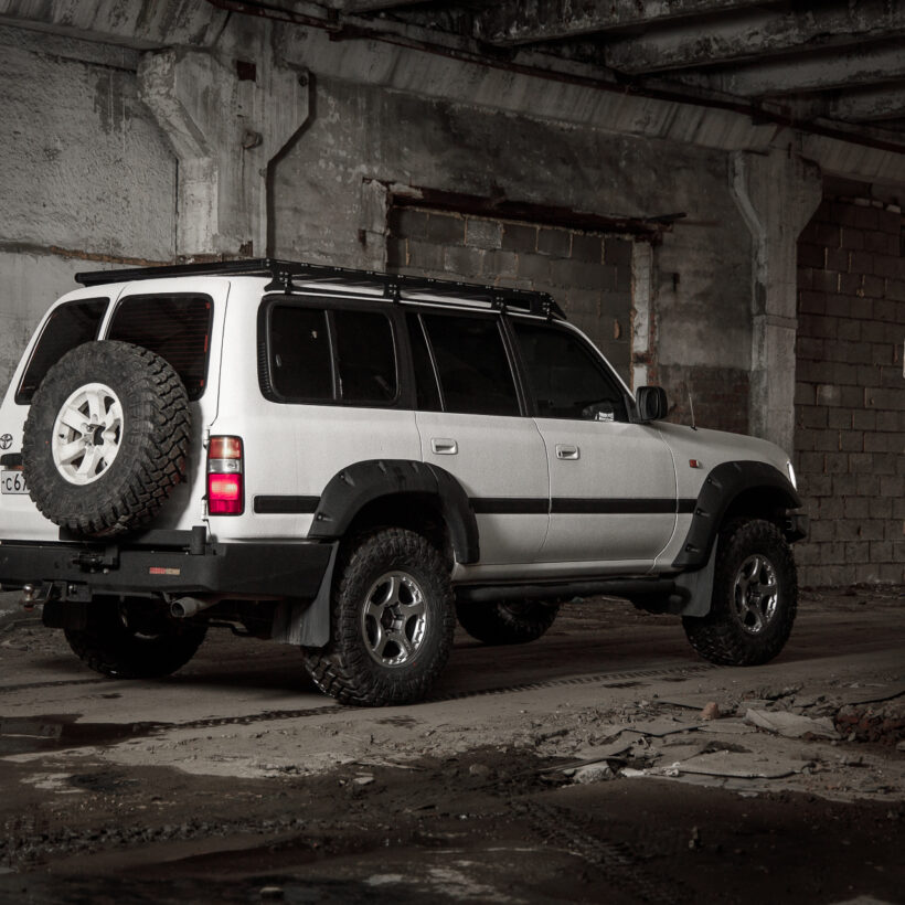 Бампер силовой задний Toyota Land Cruiser 80 квадрат, птф - Силовые бамперы - TOYOTA - Toyota Land Cruiser
