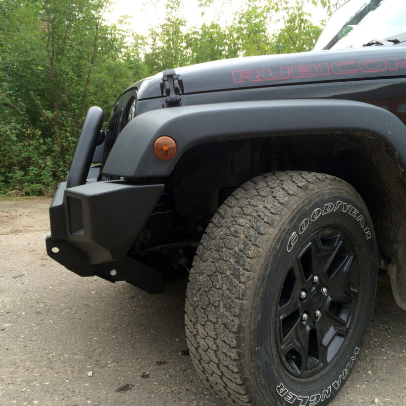 Бампер РИФ силовой передний Jeep Wrangler JK 2007-2018 с доп. фарами и центральной защитной дугой - Силовые бамперы - JEEP - Jeep Wrangler