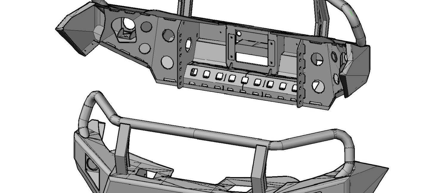 Бампер РИФ силовой передний Mitsubishi L200 2015-2019 с доп. фарами, защитной дугой и защитой бачка омывателя - Силовые бамперы - MITSUBISHI - Mitsubishi L200