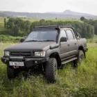 Пороги силовые Toyota Hilux 2005-2014 цельная ступень - Силовые пороги