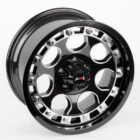 Литые диски 80086 MXL 73743-SB395 18 J9 ET-12 5x127 71,5 чёрный + полированные спицы - Диски