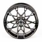 Литые диски 80457 HRE TC05-SL064 19 J8,5 ET38 5x114,3 73,1 чёрный + полированные спицы - Диски