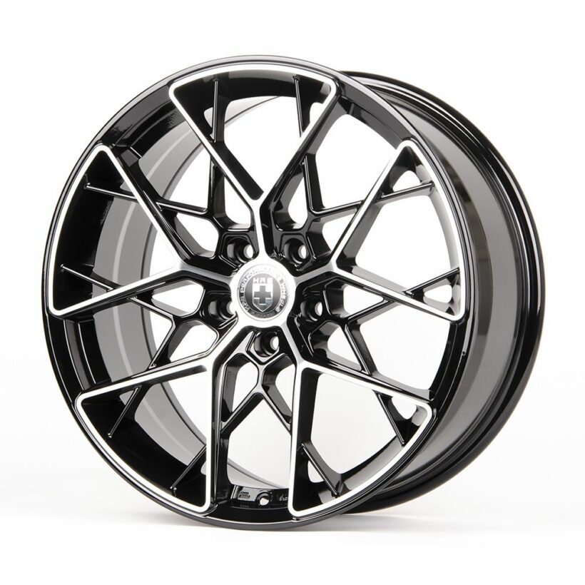 Литые диски 80457 HRE TC05-SL064 19 J8,5 ET38 5x114,3 73,1 чёрный + полированные спицы - Диски