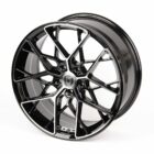 Литые диски 80457 HRE TC05-SL064 19 J8,5 ET38 5x114,3 73,1 чёрный + полированные спицы - Диски
