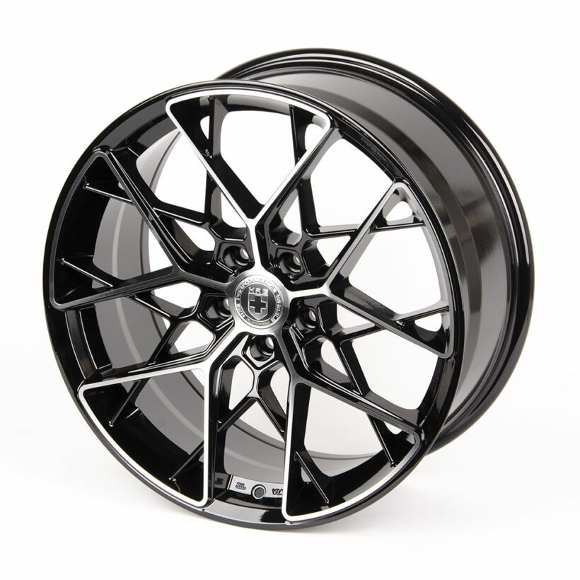 Литые диски 80457 HRE TC05-SL064 19 J8,5 ET38 5x114,3 73,1 чёрный + полированные спицы - Диски