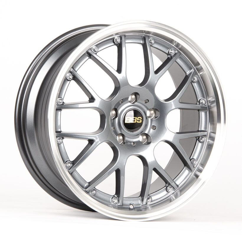 Литые диски 80690 BBS LK007-FG441 18 J8 ET38 5x114,3 73,1 графит глянцевый + полированный обод - Диски