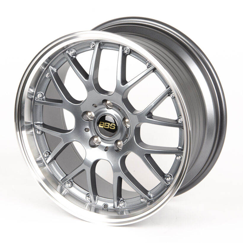 Литые диски 80690 BBS LK007-FG441 18 J8 ET38 5x114,3 73,1 графит глянцевый + полированный обод - Диски