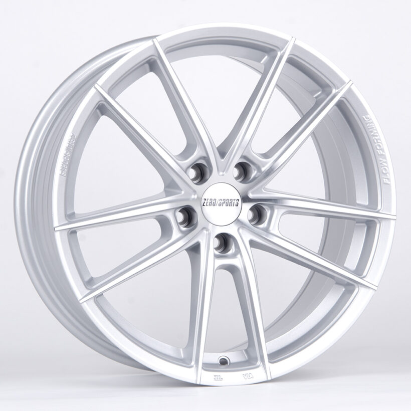 Литые диски 80751 ZERO 2239-DS191 18 J8 ET40 5x108 73,1 серебро + полированные спицы - Диски