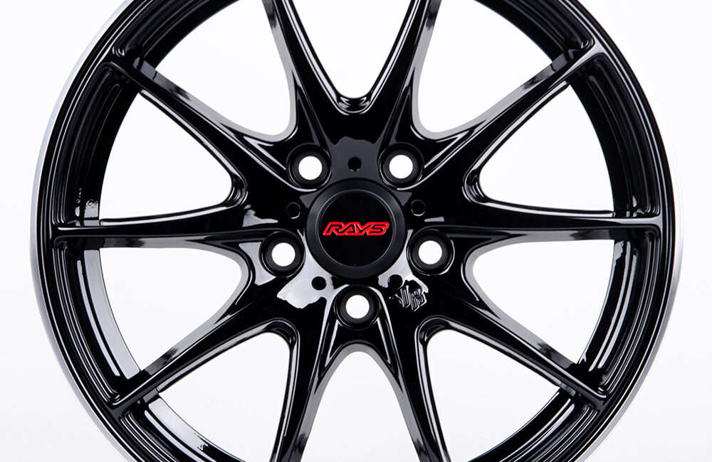 Литые диски 80756 Rays 5203-SV252 15 J6,5 ET38 5x100 73,1 чёрный + полированный обод - Диски