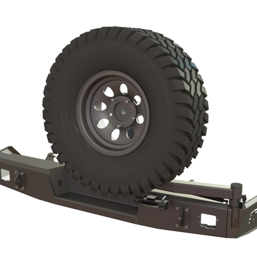 БАМПЕР СИЛОВОЙ ЗАДНИЙ TOYOTA TUNDRA 2013-2021 КАЛИТКА СПРАВА, ПТФ - Силовые бамперы - TOYOTA - Toyota Tundra