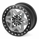 Кованые диски SKILL чёрный матовый + полированные спицы - Диски