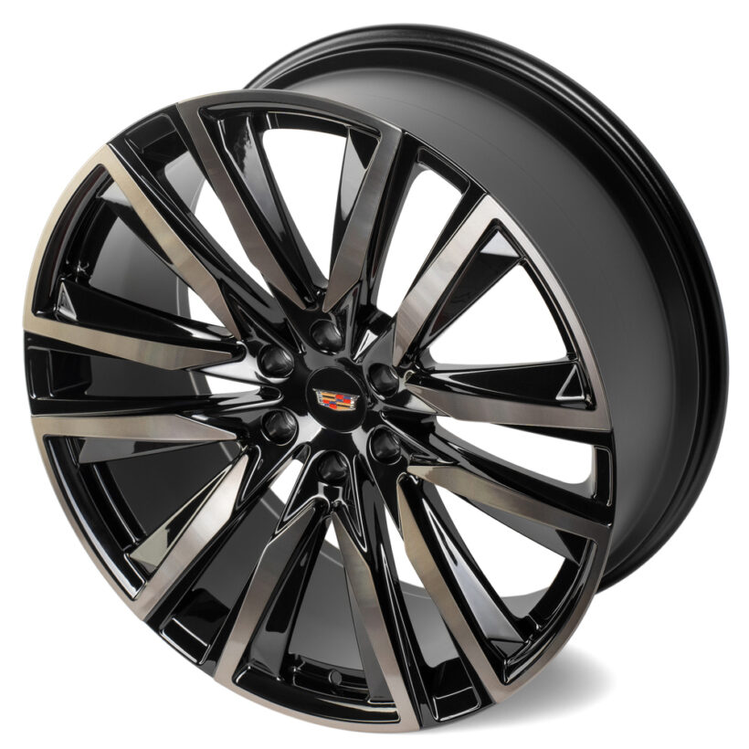 Кованые диски SKILL чёрные + полиров. спицы под лаком - Диски - CADILLAC - Cadillac Escalade
