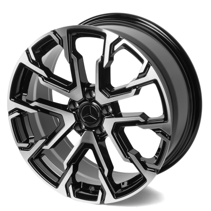Кованые диски SKILL чёрный глянцевый + полированные спицы - Диски - MERCEDES-BENZ