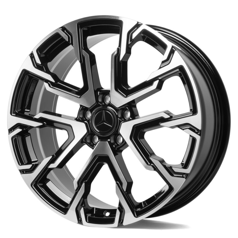 Кованые диски SKILL чёрный глянцевый + полированные спицы - Диски - MERCEDES-BENZ