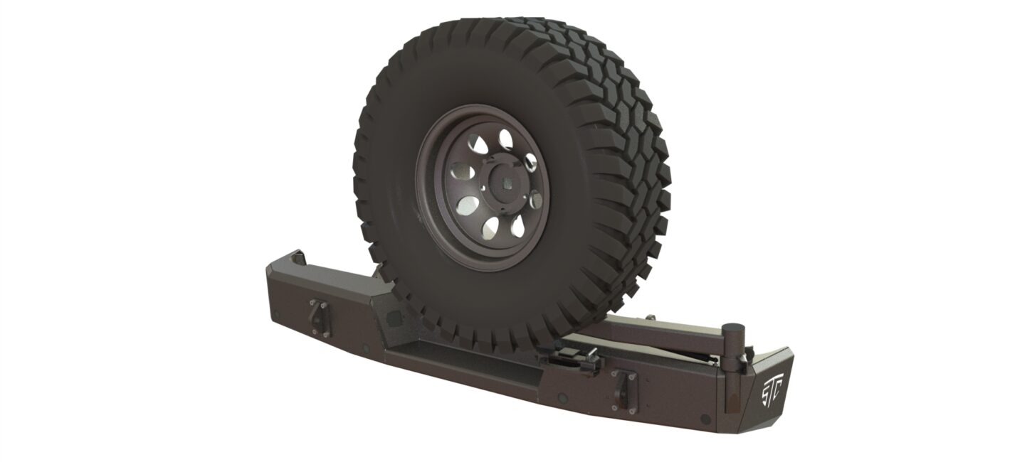 БАМПЕР СИЛОВОЙ ЗАДНИЙ TOYOTA TUNDRA 2006-2013 КАЛИТКА СПРАВА - Силовые бамперы - TOYOTA - Toyota Tundra