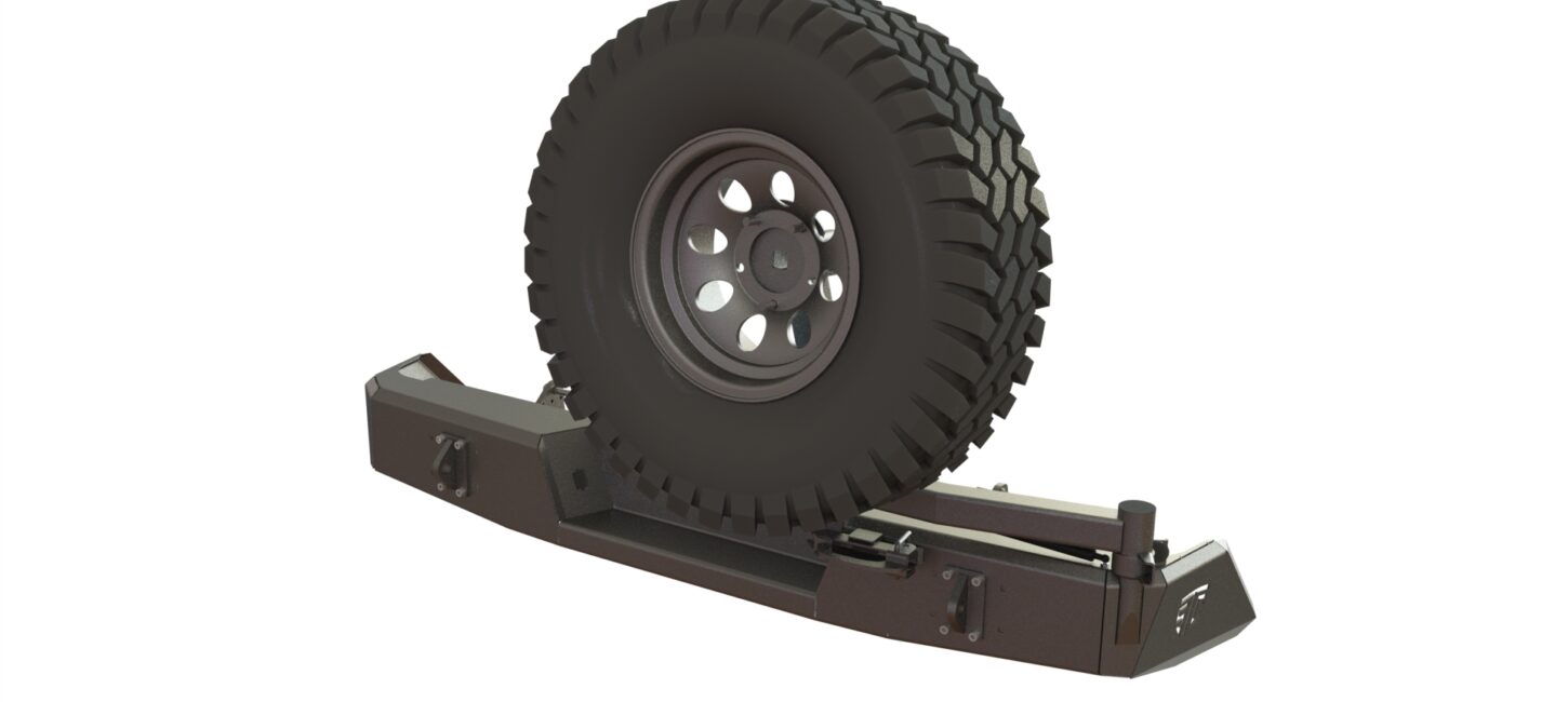 БАМПЕР СИЛОВОЙ ЗАДНИЙ TOYOTA TUNDRA 2013-2021 КАЛИТКА СПРАВА - Силовые бамперы - TOYOTA - Toyota Tundra
