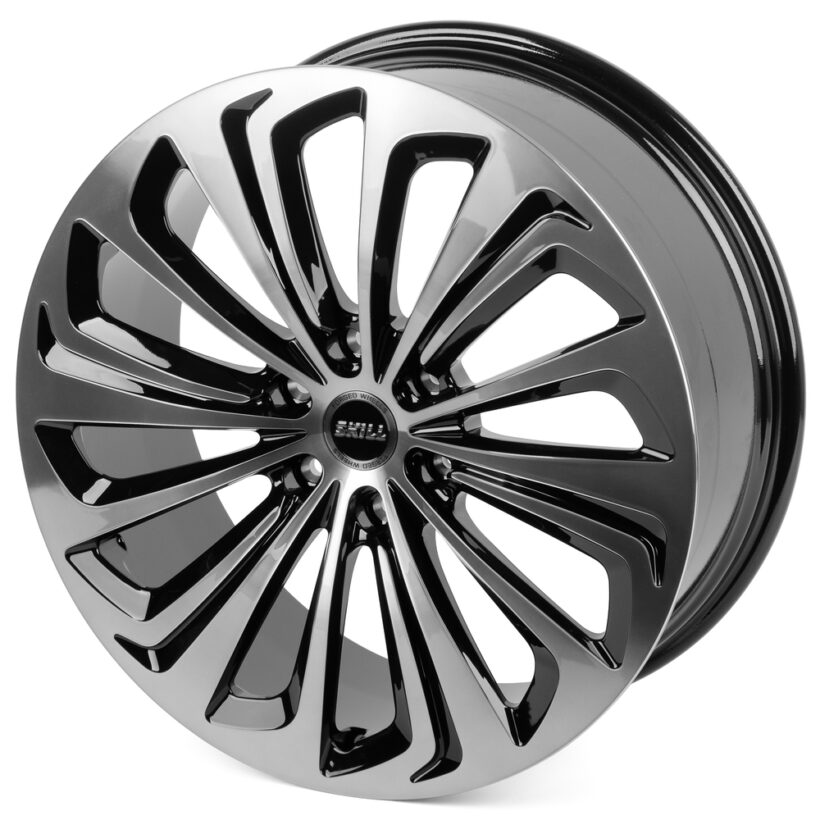 Кованые диски SKILL чёрный + полированные спицы - Диски - TOYOTA - Toyota Sequoia