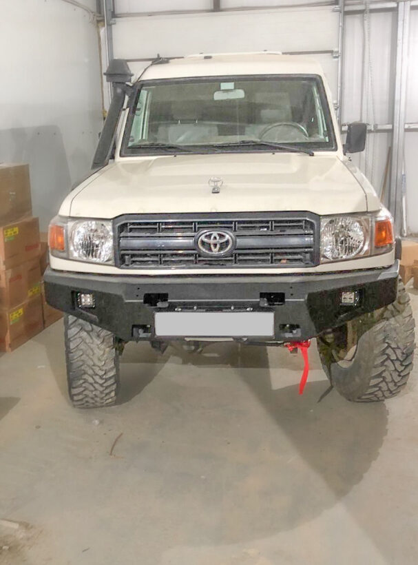 БАМПЕР СИЛОВОЙ ПЕРЕДНИЙ TOYOTA LAND CRUISER 70 SERIES 2007+ ЗАЩИТНАЯ ДУГА, ДАЛЬНИЙ СВЕТ, ПТФ - Силовые бамперы - TOYOTA - Toyota Land Cruiser