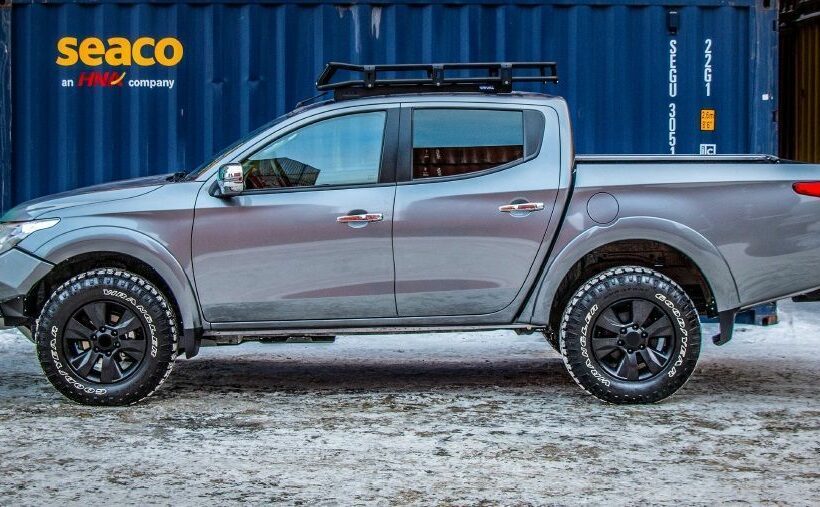 Бампер задний усиленный (алюминиевый) на а.м. до 18г.в. | | RIVAL (Россия). - Силовые бамперы - MITSUBISHI - Mitsubishi L200